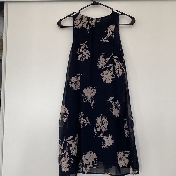 Navy blue. Double layered not see-through. Flowy dress. Size small. - Picture 2 of 2